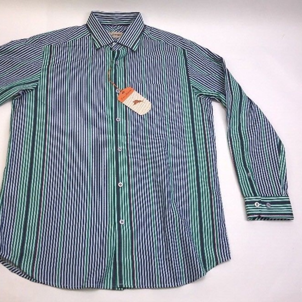Tommy Bahama Mens Long Sleeve Cotton MultiColor S